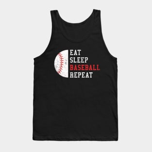 Eat Sleep Baseball Repeat Funny Gift Tank Top